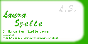 laura szelle business card